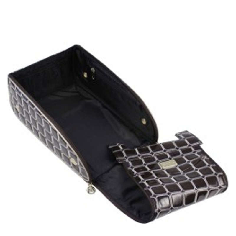 Moda Marisa Ladies Large Golf Shoe Bag Case Pouch With 3 Pockets - Gold Rush