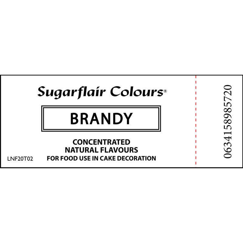 Sugarflair Concentrated Natural Flavours for Food Products - 30ml - Brandy