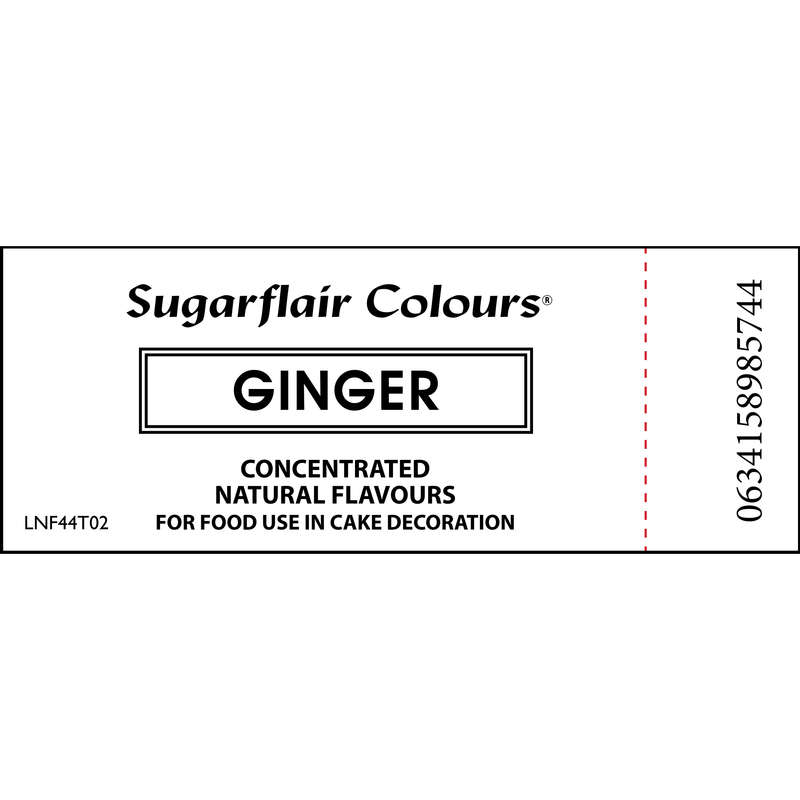 Sugarflair Concentrated Natural Flavours for Food Products - 30ml - Ginger