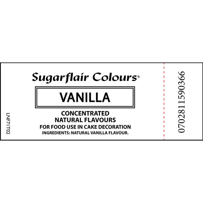 Sugarflair VANILLA Concentrated Natural Flavours For Cakes Ice Cream Icings Jams