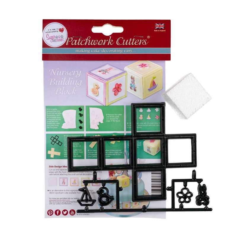 Patchwork Cutters Nursery Building Blocks Styro Block Cross Cutter Mixed Tappit