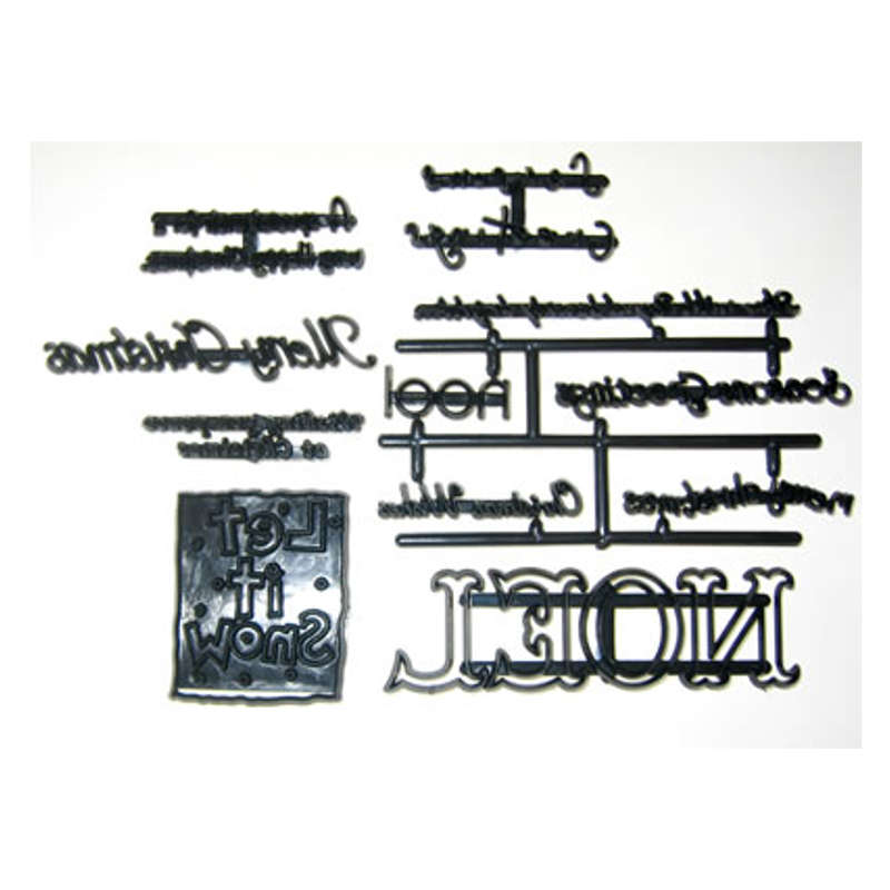 Patchwork Cutters CHRISTMAS GREETINGS Letters Lettering Sugarcraft Cake Decorati