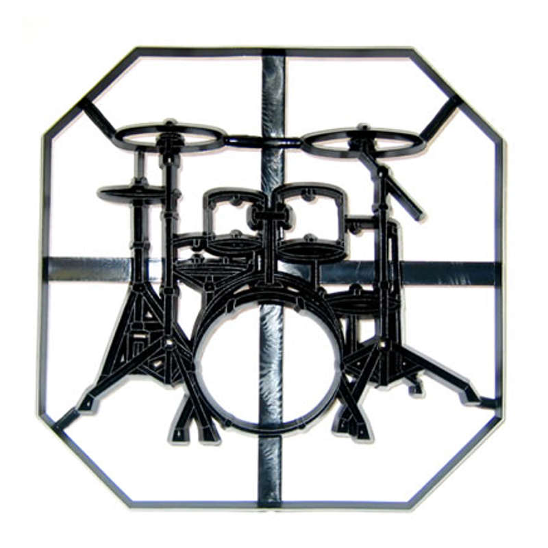 Patchwork Cutters DRUM KIT PLAQUE Sugarcraft Cake Decorating