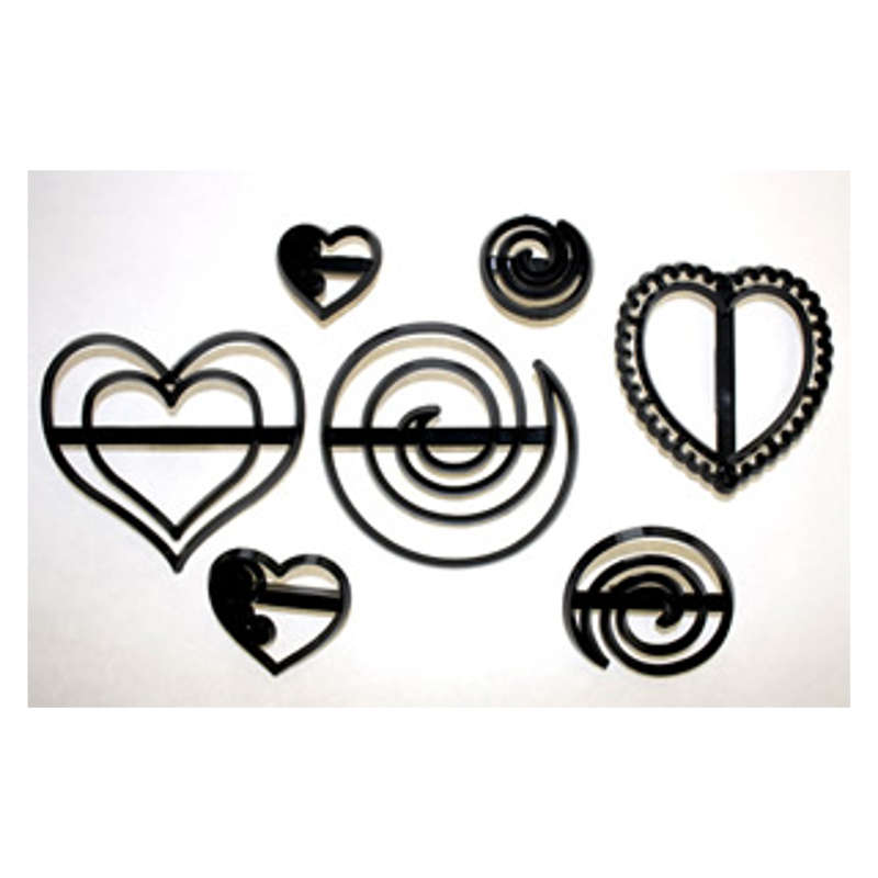 Patchwork Cutters SWIRLS & HEARTS Sugarcraft Cake Decorating