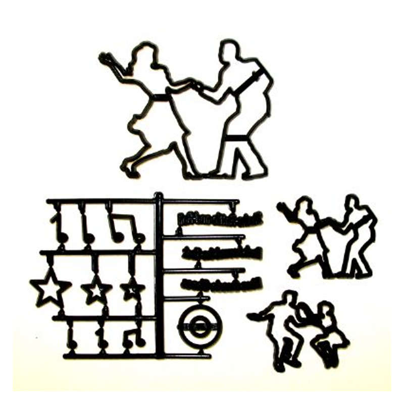 Patchwork Cutters JIVE DANCERS Sugarcraft Cake Decorating