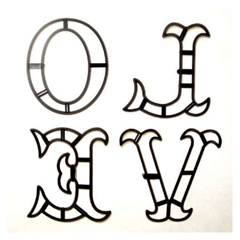 Patchwork Cutters LOVE Lettering Letters Sugarcraft Cake Decorating