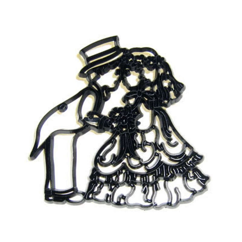 Patchwork Cutters REVERSE BRIDE & GROOM Sugarcraft Cake Decorating