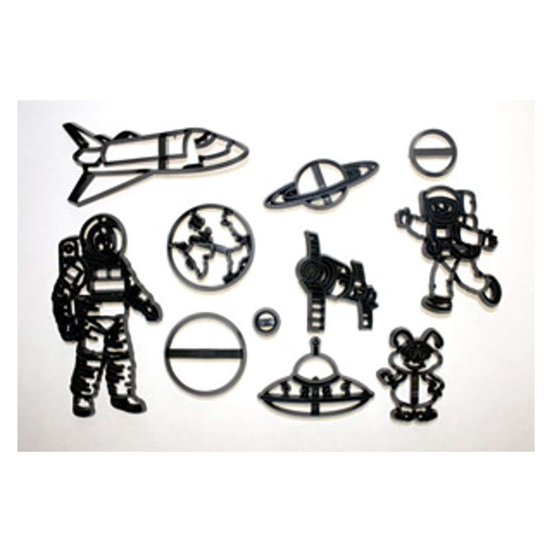 Patchwork Cutters SPACE SET Spaceman Rocket Planets Sugarcraft Cake Decorating