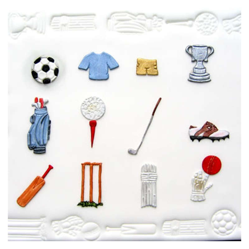 Patchwork Cutters SPORTS SET Sugarcraft Cake Decorating