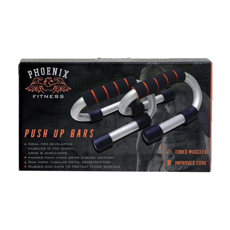 Phoenix Fitness Press Up, Push Up Bar Stand with Non-Slip Handles - Home and Gym
