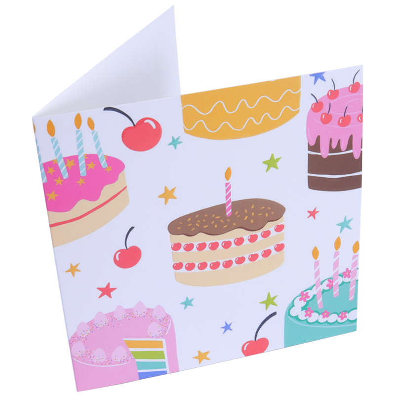 PME Greetings Cards with Envelope for Cakes - Cake Illustrations