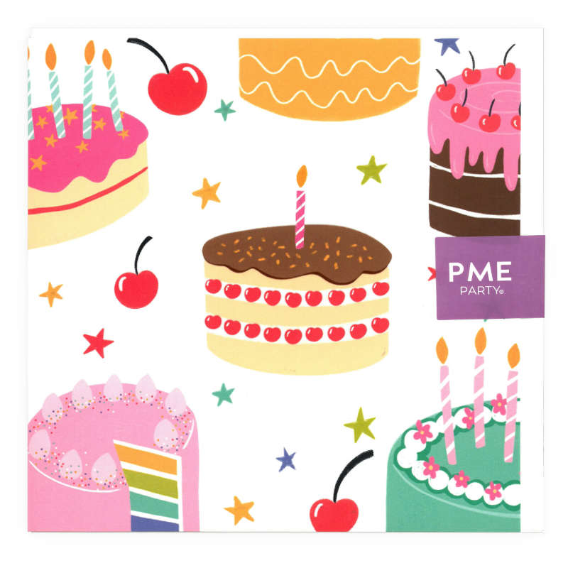 PME Greetings Cards with Envelope for Cakes - Cake Illustrations