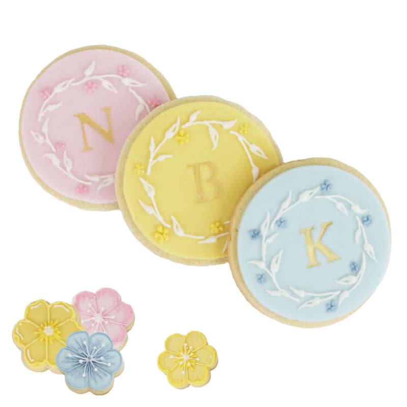 PME Fun Fonts Alphabet Letters Collection 2 Embosser Stamp Set Cake Decorating