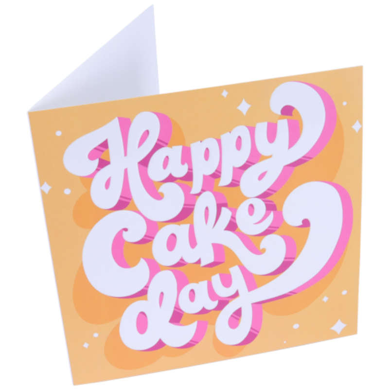 PME Greetings Cards with Envelope for Cakes - Happy Cake Day