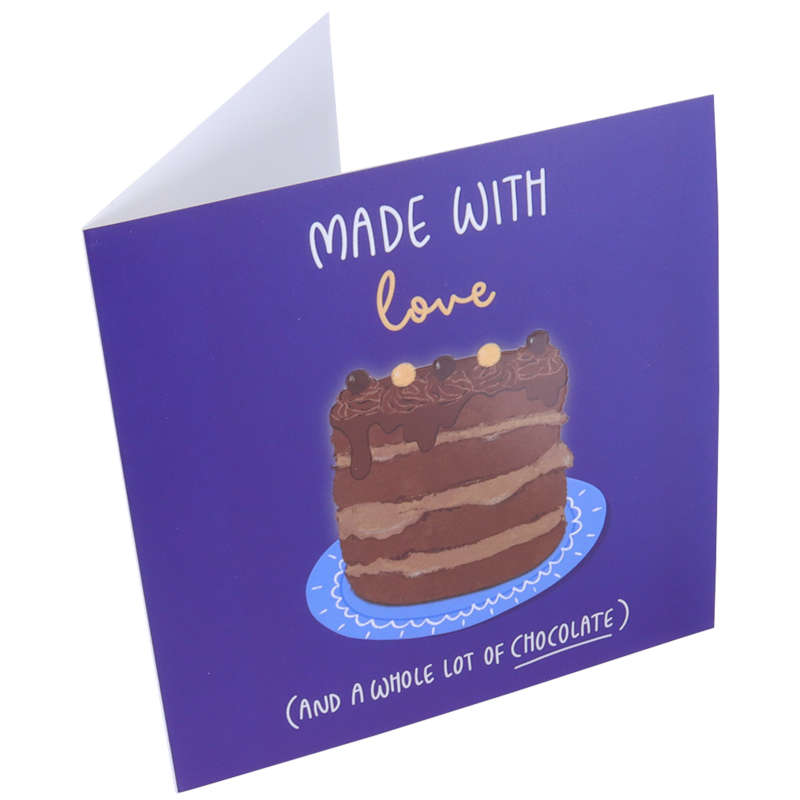 PME Greetings Cards with Envelope for Cakes - With Love And Chocolate