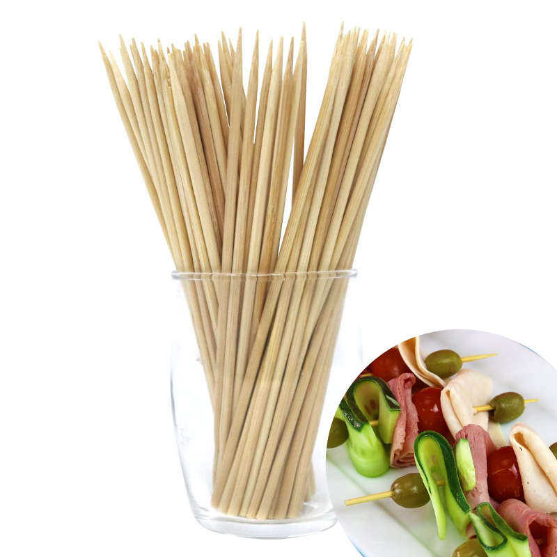 PME Bamboo Skewers - Small 6" - Pack of 100 - for Barbeques, Fruit, Marshmallows