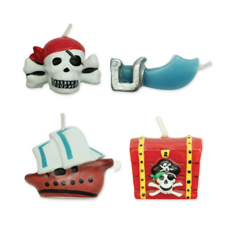 PME 4 Set PIRATES Candles Birthday Party Cake Decorating