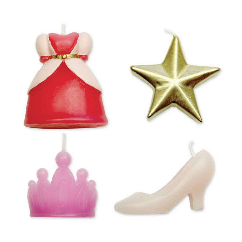 PME 4 Set PRINCESS Candles Girls Birthday Party Cake Decorating