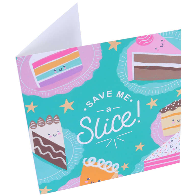PME Greetings Cards with Envelope for Cakes - Save Me A Slice