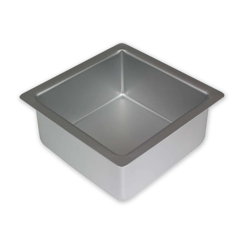 PME 8x4" SQUARE Anodised Aluminium Wedding Cake Tray Baking Pan Tin Bakeware