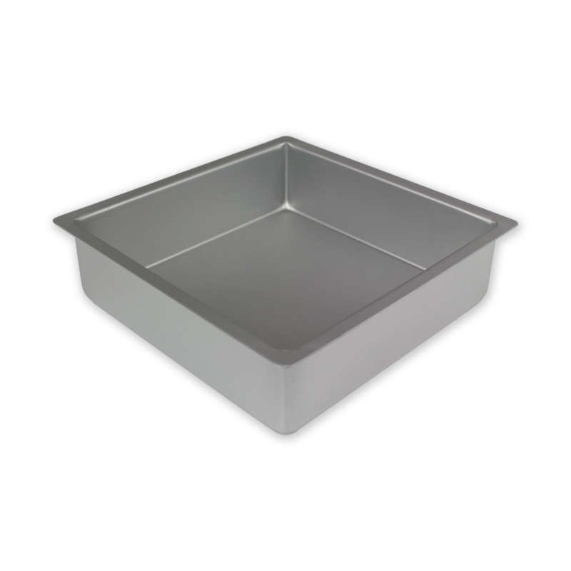 PME 12x3` SQUARE Anodised Aluminium Wedding Cake Tray Baking Pan Tin Bakeware