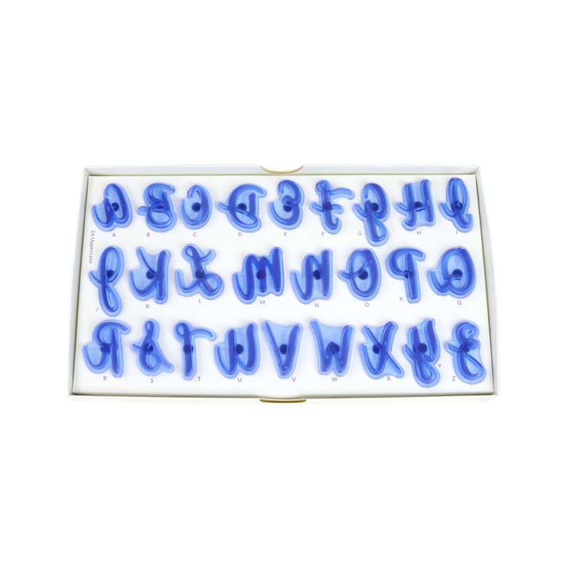 PME Fun Fonts Collection 1 Alphabet Letters Embosser Stamp Set Cake Decorating