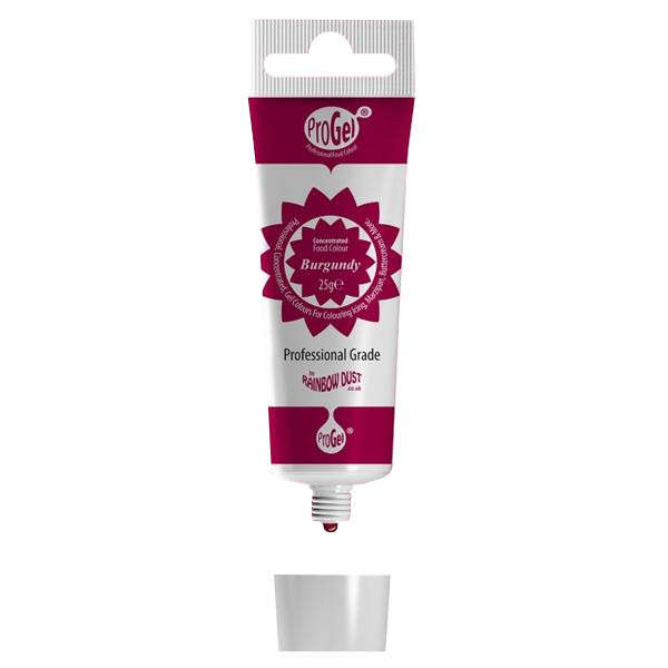 Rainbow Dust BURGUNDY BROWN ProGel Icing Colour Paste Gel Food Cake Colouring