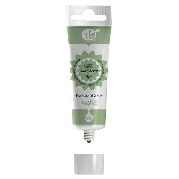 Rainbow Dust GOOSEBERRY GREEN ProGel Icing Colour Paste Gel Food Cake Colouring