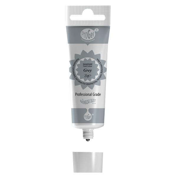 Rainbow Dust GREY ProGel Icing Colour Paste Gel Food Cake Colouring Sugarcraft