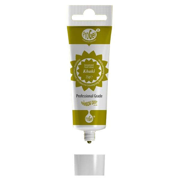 Rainbow Dust KHAKI BROWN ProGel Icing Colour Paste Gel Food Colouring Sugarcraft