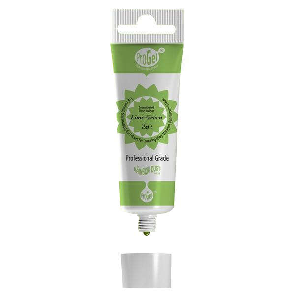 Rainbow Dust LIME GREEN ProGel Icing Colour Paste Gel Food Colouring Sugarcraft