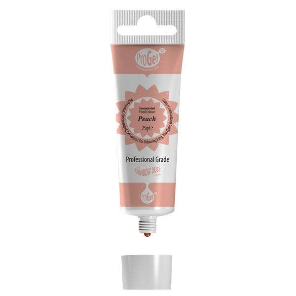 Rainbow Dust PEACH ProGel Icing Colour Paste Gel Food Cake Colouring Sugarcraft
