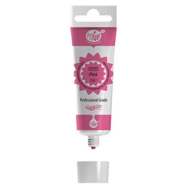Rainbow Dust PINK ProGel Icing Colour Paste Gel Food Cake Colouring Sugarcraft