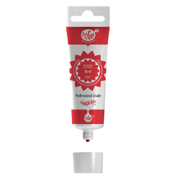 Rainbow Dust RED ProGel Icing Colour Paste Gel Food Colouring Sugarcraft