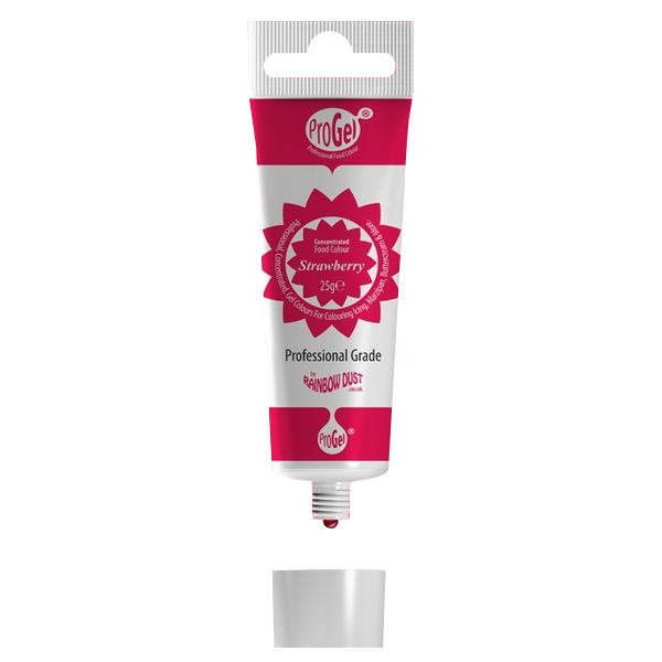 Rainbow Dust STRAWBERRY RED ProGel Icing Colour Paste Gel Food Cake Colouring