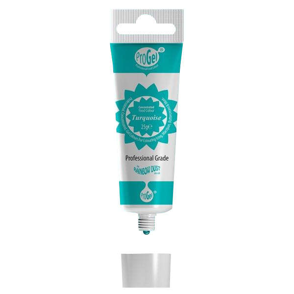 Rainbow Dust TURQUOISE BLUE ProGel Icing Colour Paste Gel Food Cake Colouring