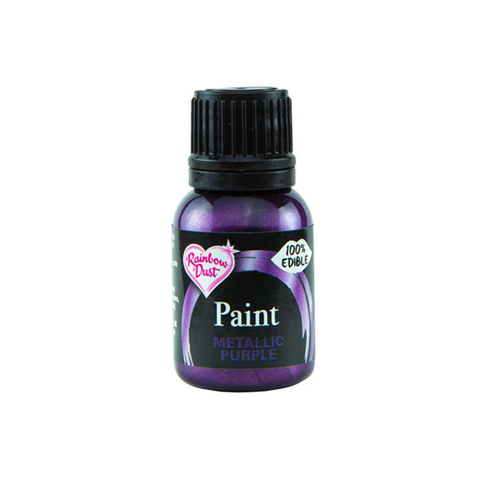 Rainbow Dust Edible Food Paint METALLIC PURPLE For Cake Decorating Sugarcraft