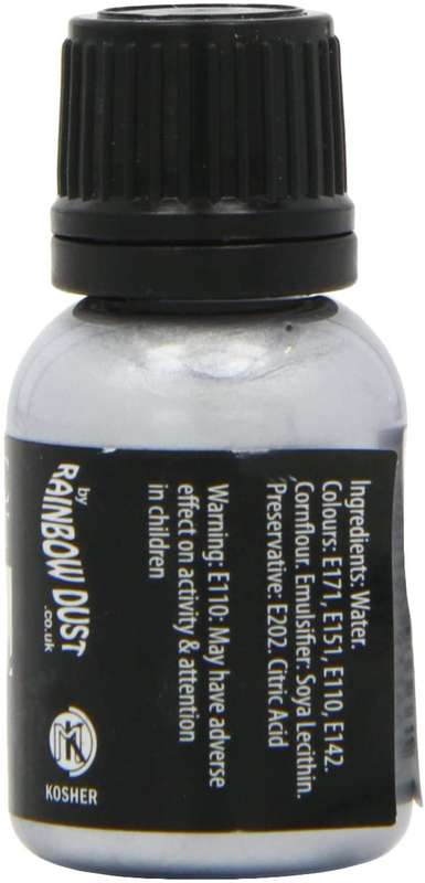 Rainbow Dust Edible Food Paint METALLIC LIGHT SILVER Cake Decorating Sugarcraft