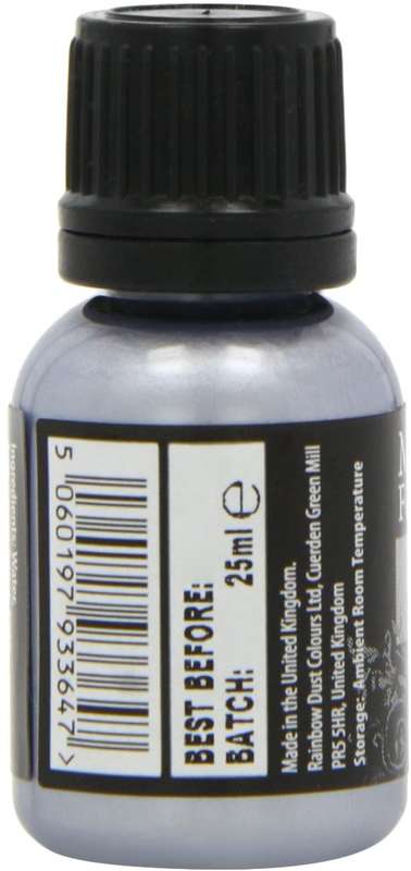 Rainbow Dust Edible Food Paint METALLIC DARK SILVER Cake Decorating Sugarcraft