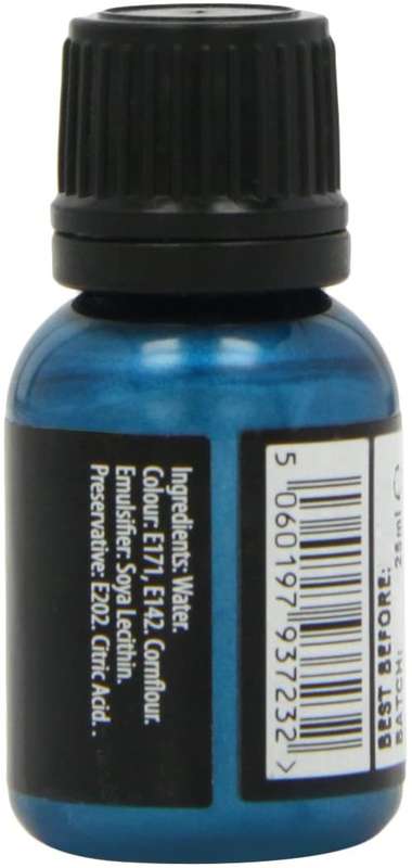 Rainbow Dust Edible Food Paint METALLIC PEACOCK BLUE Cake Decorating Sugarcraft