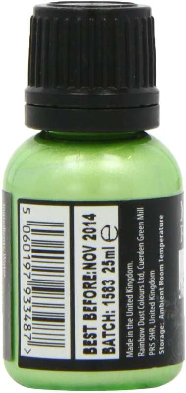 Rainbow Dust Edible Food Paint METALLIC PEARLESCENT SPRING GREEN Cake Decorating