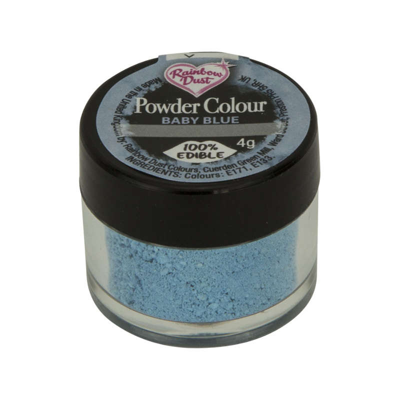 Rainbow Dust Powder Colour Edible Food Colouring For Cake Decoration- Baby Blue