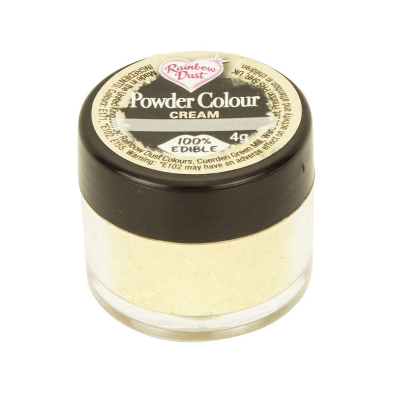 Rainbow Dust Powder Colour Edible Food Colouring Cake Decoration Powder- Cream