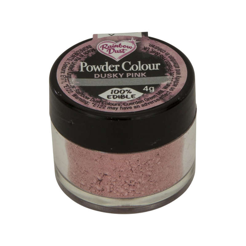 Rainbow Dust Powder Colour Edible Food Colouring For Cake Decoration- Dusky Pink