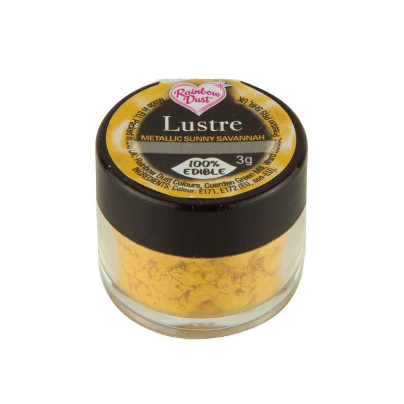 Rainbow Dust Lustre METALLIC SUNNY SAVANNAH Edible Cake Shimmer Powder Colour