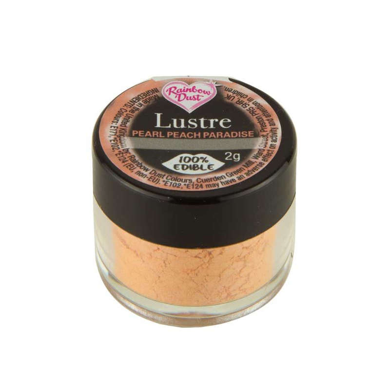 Rainbow Dust Lustre PEARL PEACH PARADISE Edible Shimmer Powder Cake Decorating