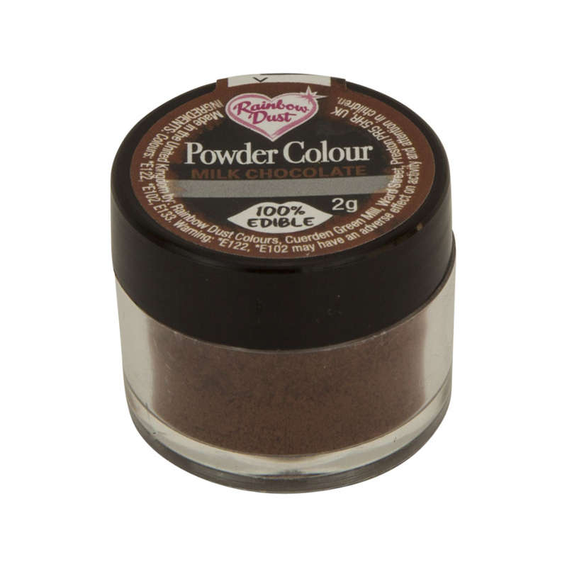 Rainbow Dust Powder Colour Edible Food Colouring Cake Decoration- Milk Chocolate