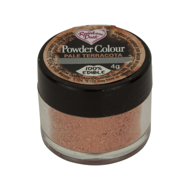 Rainbow Dust Powder Colour Edible Food Colour Cake Decoration- Pale Terracotta