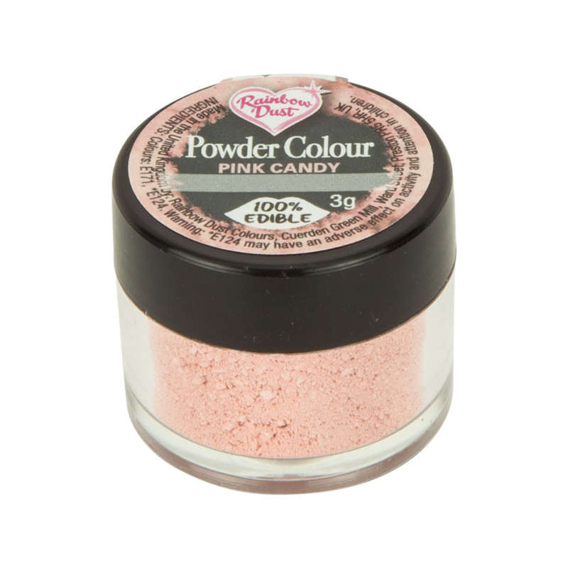 Rainbow Dust Powder Colour Edible Food Colouring For Cake Decoration- Pink Candy