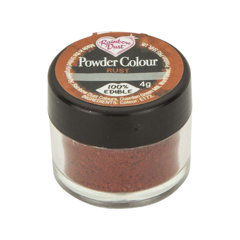 Rainbow Dust Powder Colour Edible Food Colouring Cake Decoration Powder- Rust